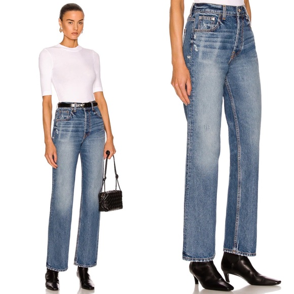 EB Denim High Rise Straight in Bonvi Size 32 - NWT - Picture 3 of 12